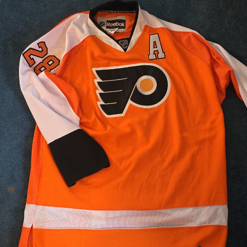 Authentic Reebok Philadelphia Flyers Orange Jersey